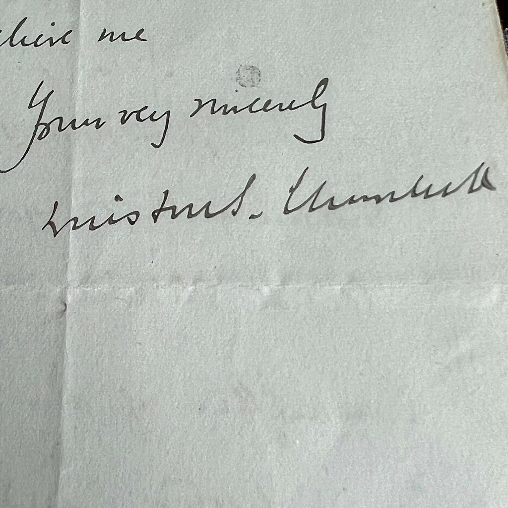 WINSTON S.CHURCHILL * BAS * AUTOGRAPH Letter SIGNED * Beckett