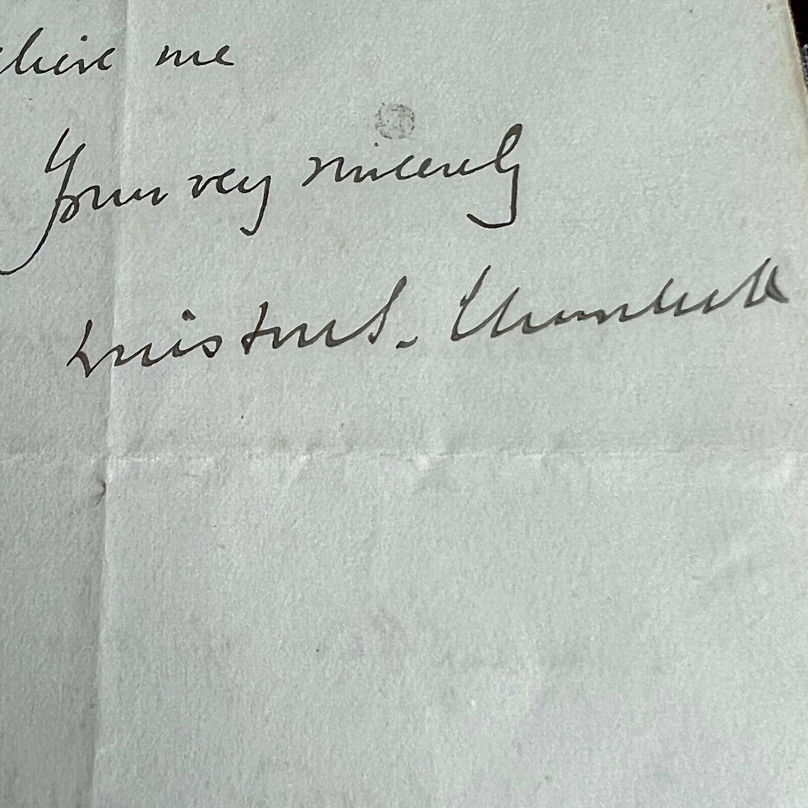 WINSTON S.CHURCHILL * BAS * AUTOGRAPH Letter SIGNED * Beckett