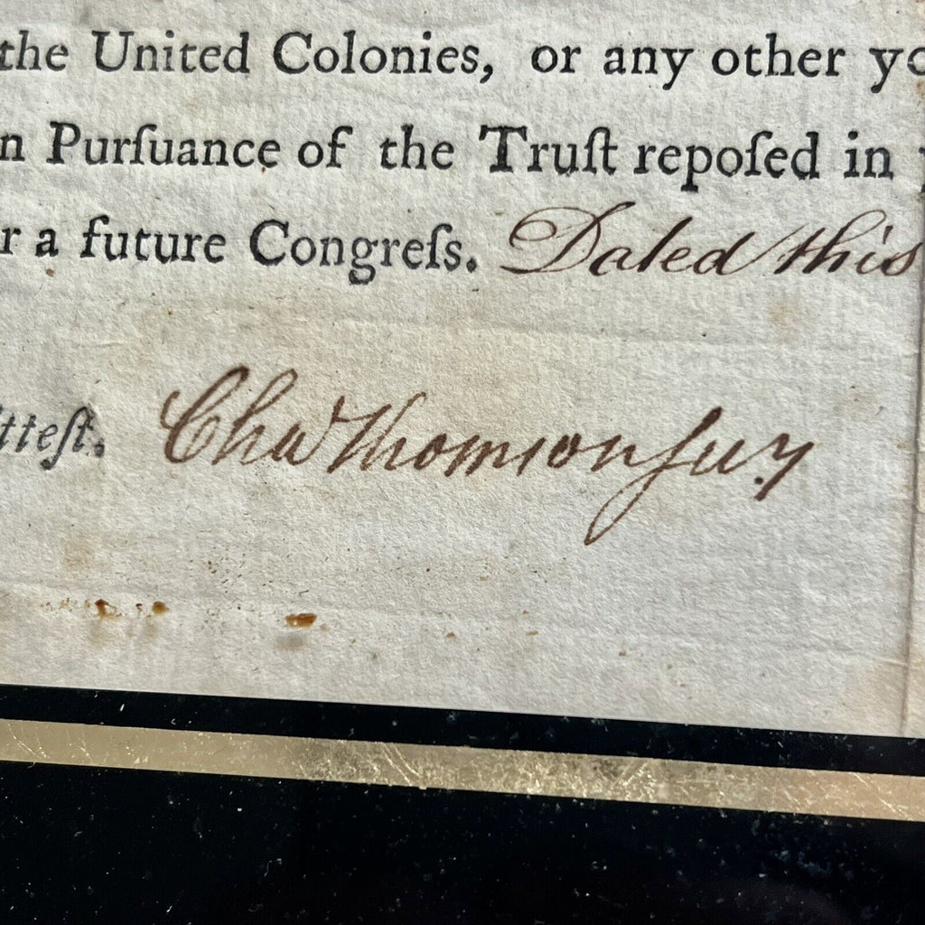 JOHN HANCOCK * Signed 1776 Appointment of Lexington Concord Soldier Autograph