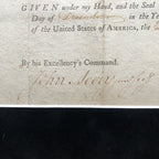 JOHN HANCOCK * JSA LOA * Hand Signed GOVERNORS APPOINTMENT * Signer Autograph