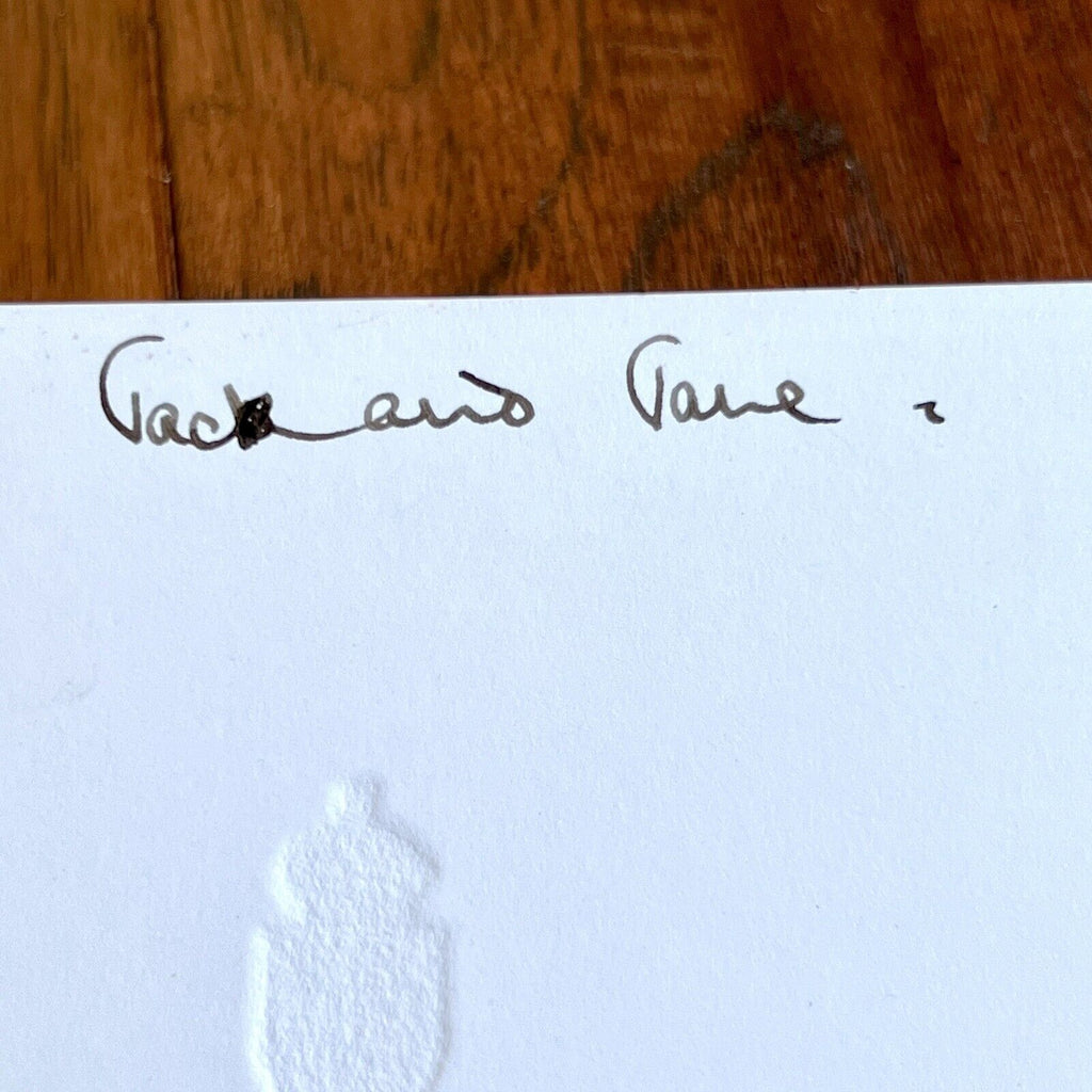 PRINCESS DIANA and KING CHARLES III * JSA * Signed 1982 Christmas Card Autograph