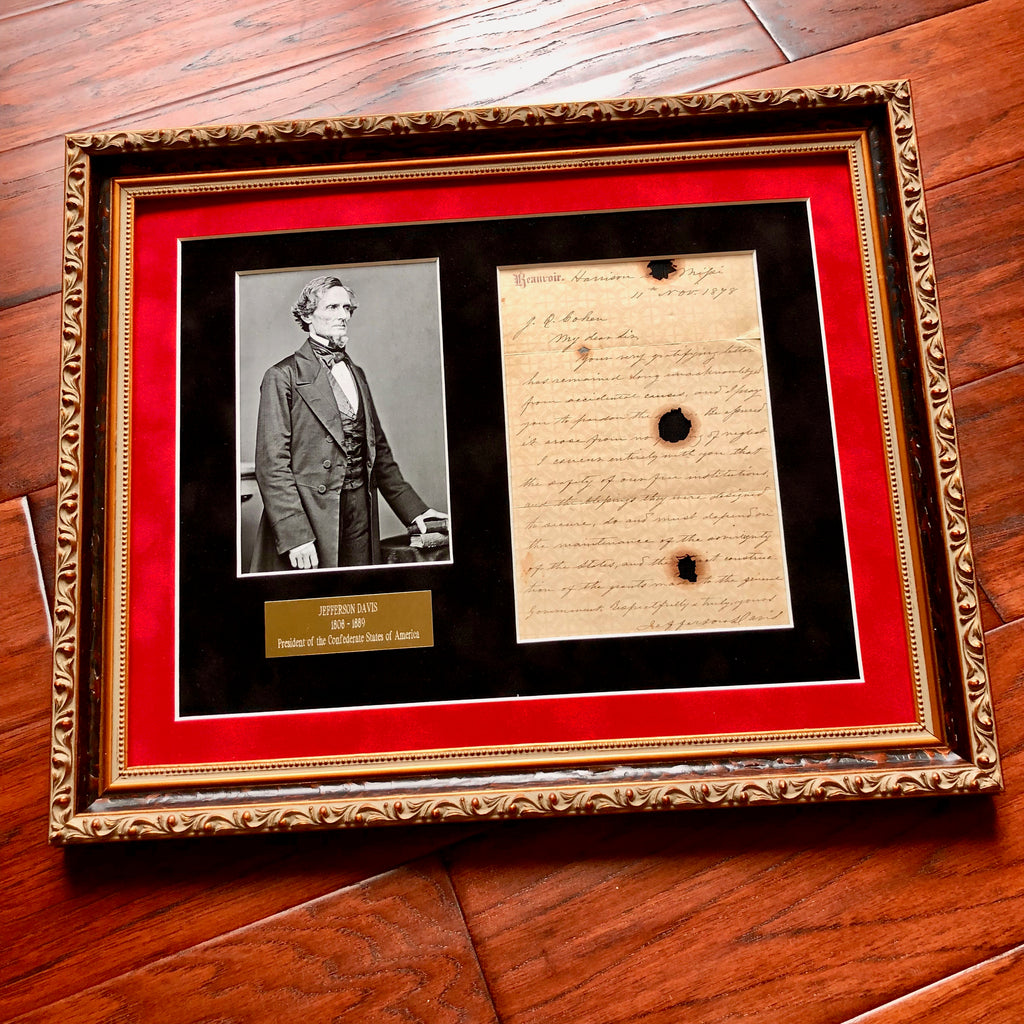 JEFFERSON DAVIS * "Sovereignty of the States" * AUTOGRAPH Letter Signed *