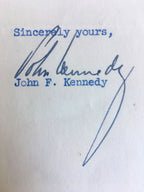 JOHN F. KENNEDY * JSA COA * Scarce Authentic JFK AUTOGRAPH Signed * President