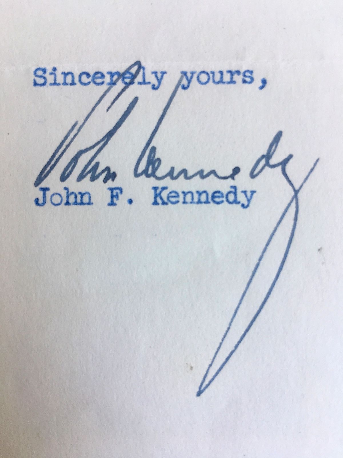 JOHN F. KENNEDY * JSA COA * Scarce Authentic JFK AUTOGRAPH Signed * President