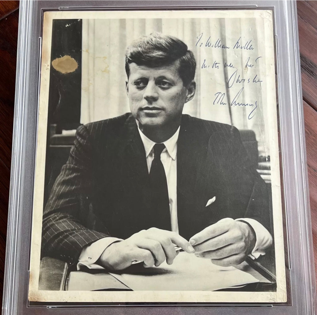 JOHN F. KENNEDY * PSA * Autograph SENATE Photo SIGNED * JFK Portrait Signature