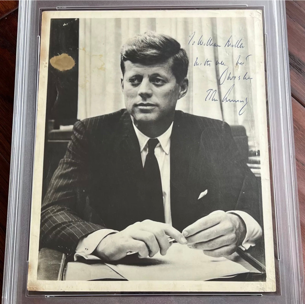 JOHN F. KENNEDY * PSA * Autograph SENATE Photo SIGNED * JFK Portrait Signature