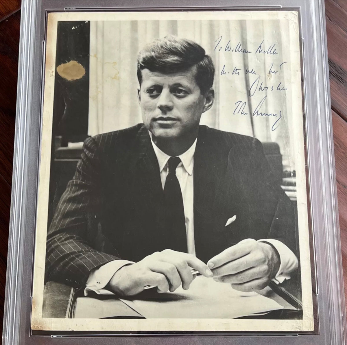 JOHN F. KENNEDY * PSA * Autograph SENATE Photo SIGNED * JFK Portrait Signature