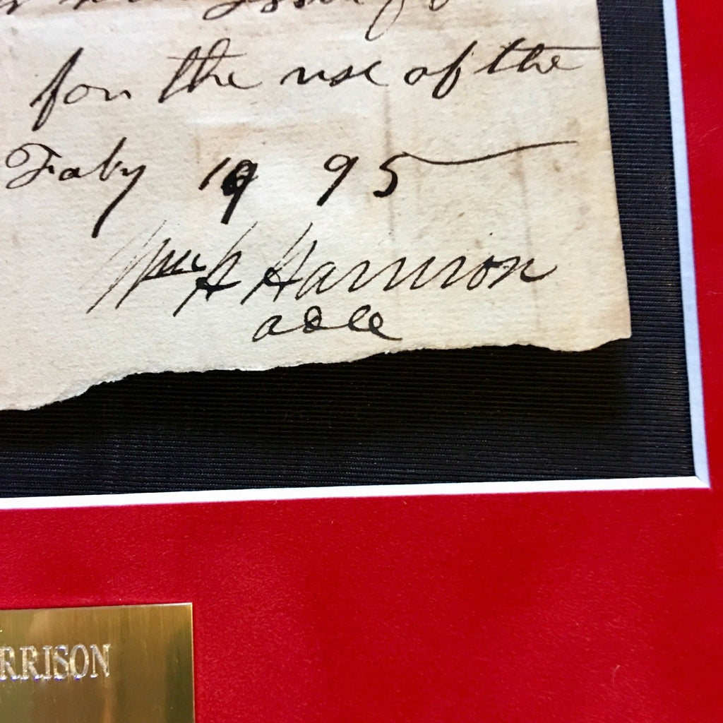 WILLIAM HENRY HARRISON * PSA/DNA * Rare AUTOGRAPH Whiskey Receipt SIGNED