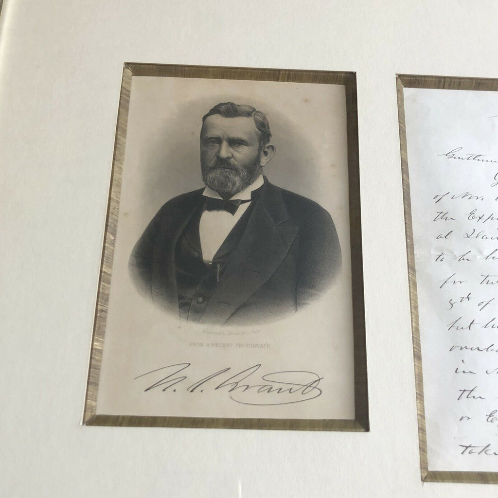 ULYSSES S. GRANT * JSA LOA * Handwritten Autograph Letter Signed * President