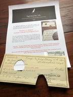 THOMAS A. EDISON * PSA/DNA * $100,000 Hand SIGNED Check * AUTOGRAPH