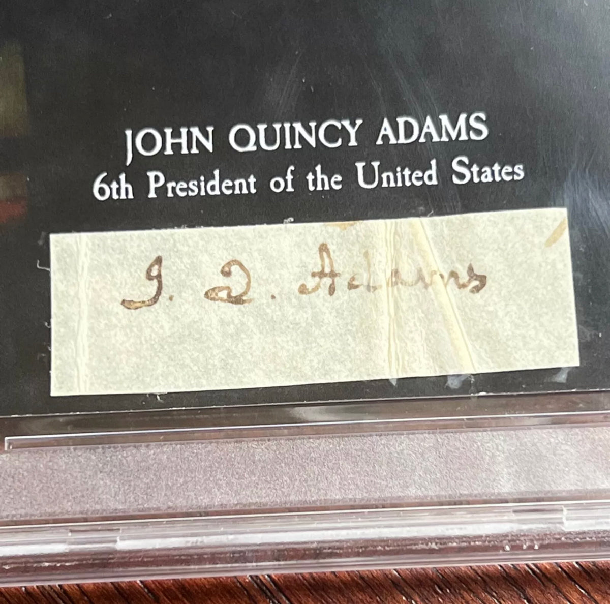 JOHN QUINCY ADAMS * PSA/DNA * Autograph Cut Signature CUSTOM CARD Signed