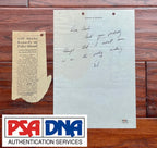 Robert & Ted Kennedy Letters PSA