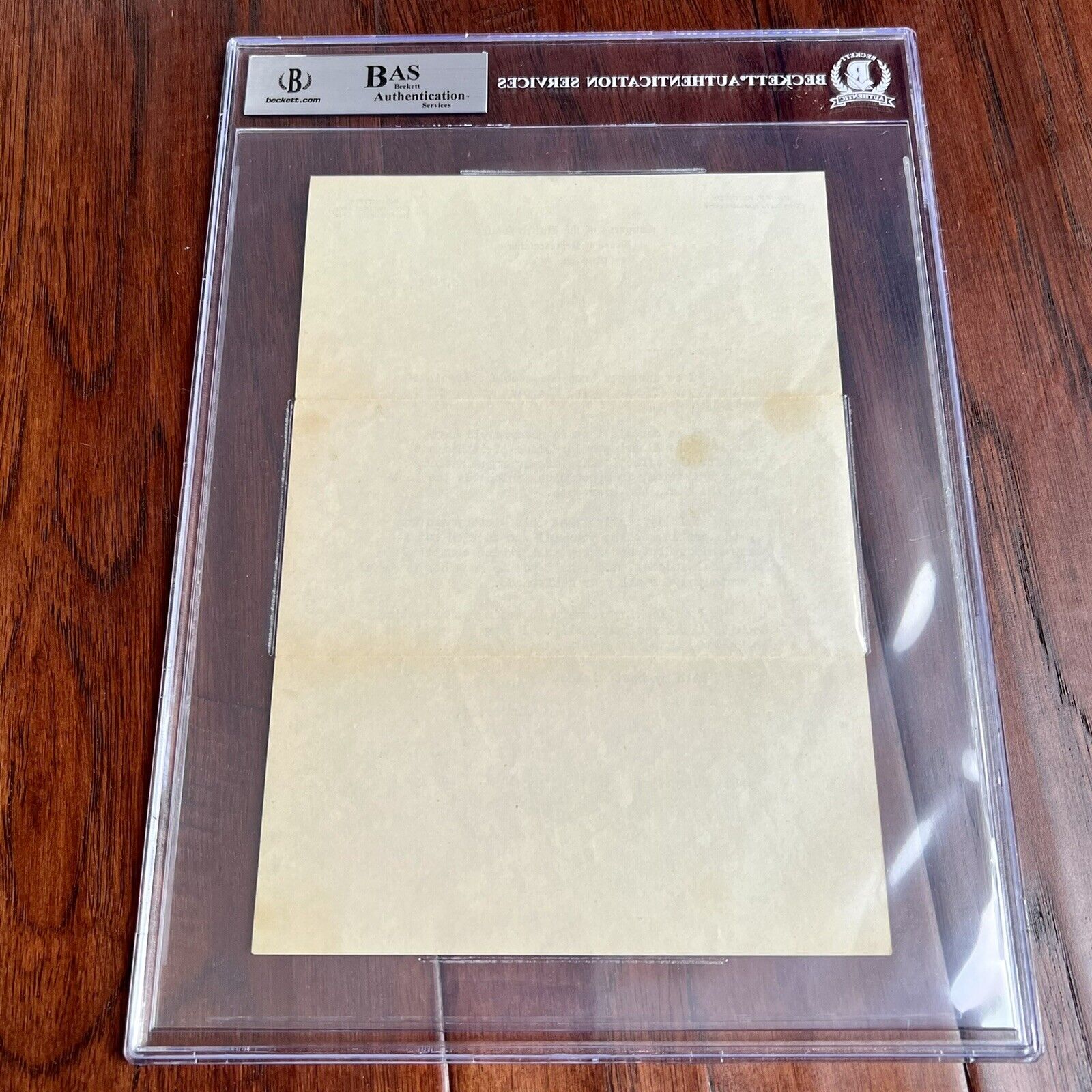 JOHN F. KENNEDY * Beckett BAS * Autograph Senate Letter Re: Eisenhower Signed