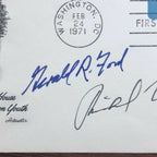 GERALD FORD & RICHARD NIXON * JSA LOA * Hand Signed Autograph Envelope First Day