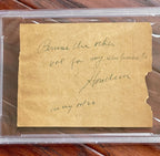 HARRY HOUDINI * PSA/DNA * Autograph Note Signed * Magician & Escape Artist