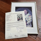 NEIL ARMSTRONG * JSA * Bold Signed NASA White Space Suit Photo Autograph