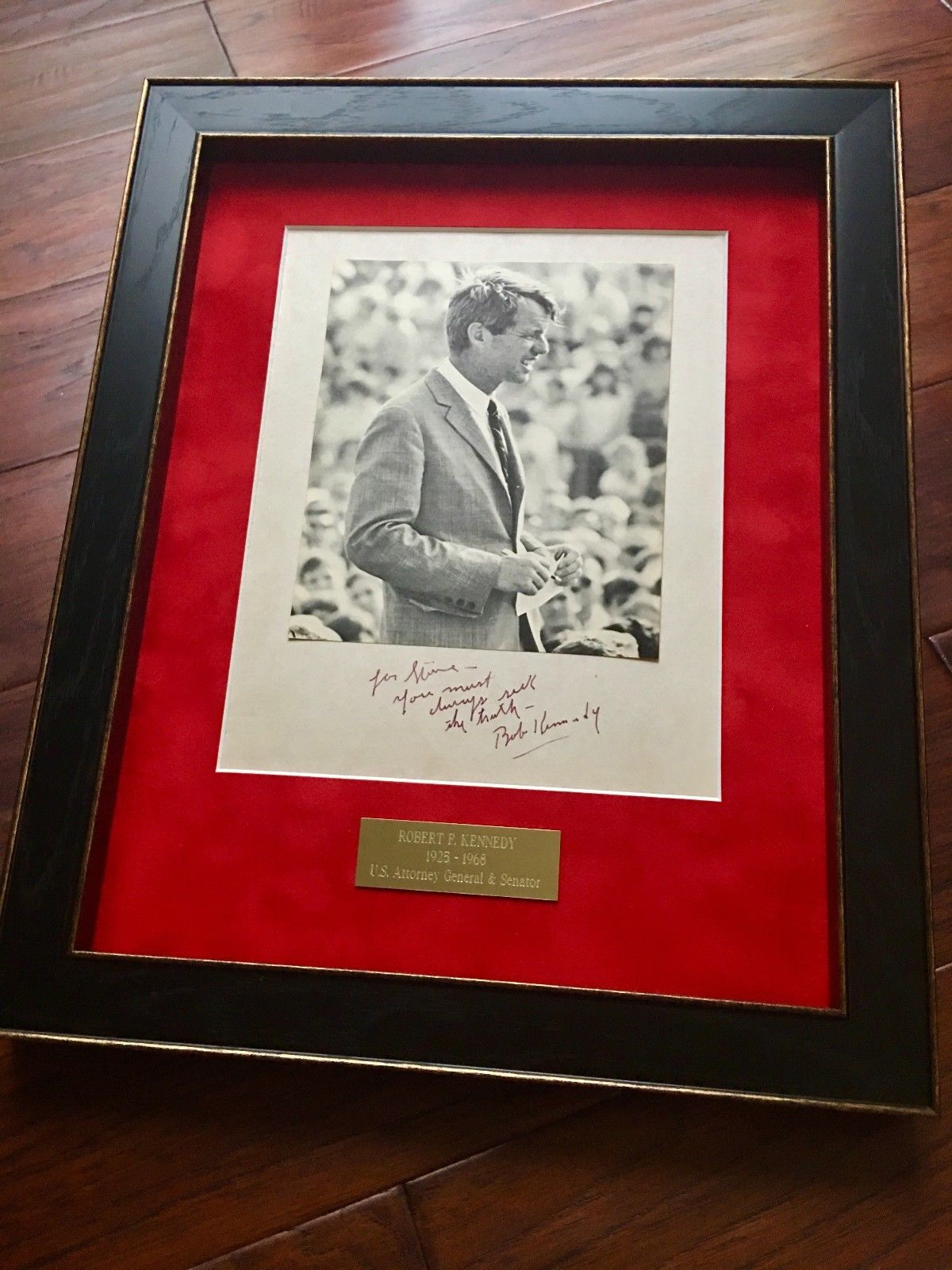 ROBERT F. KENNEDY * "Always Seek the Truth" * Authentic AUTOGRAPH Photo Signed