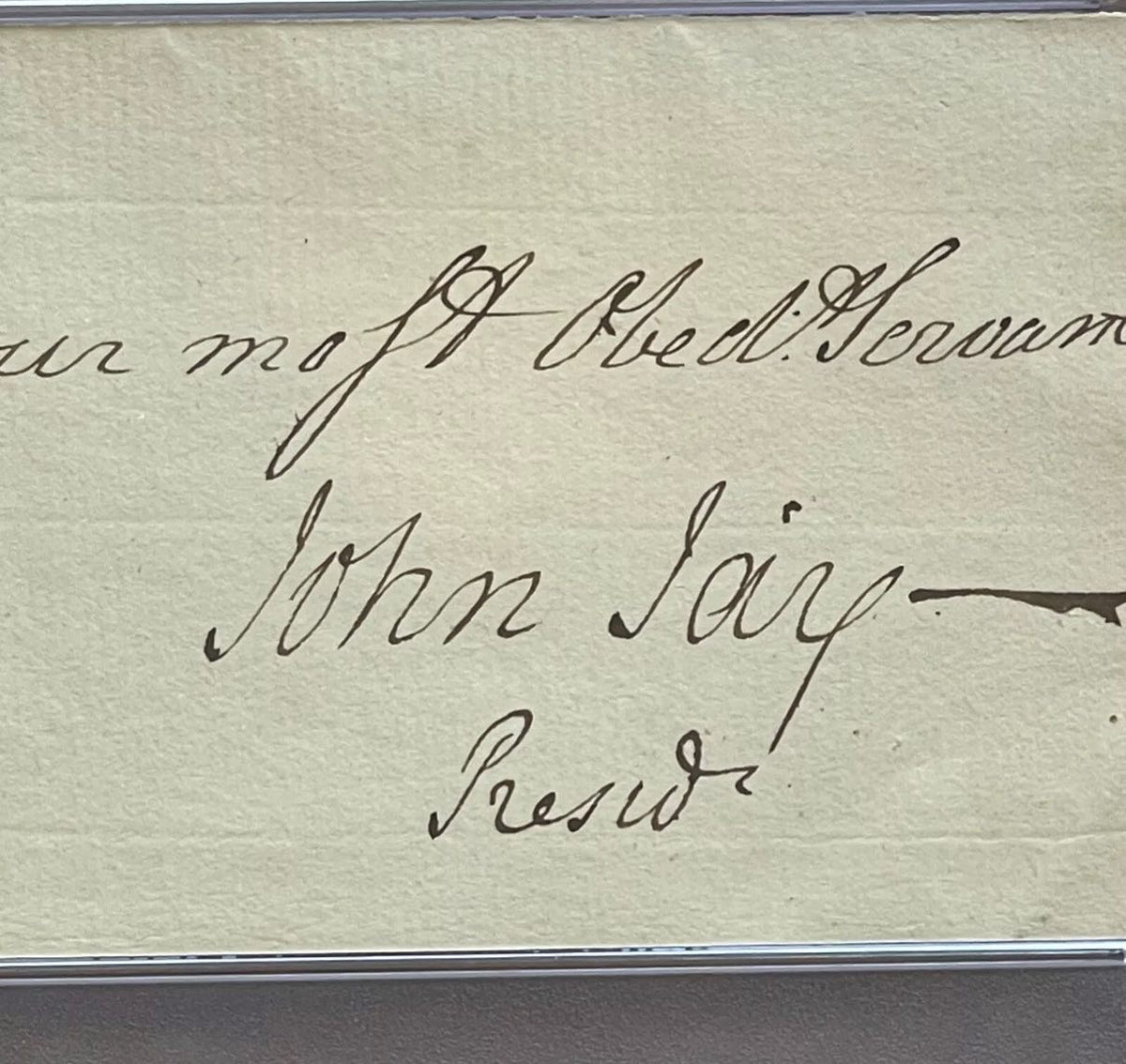 JOHN JAY * PSA * AUTOGRAPH SIGNED * Rev War Date * Chief Justice Supreme Court