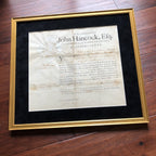 JOHN HANCOCK * JSA LOA * Hand Signed GOVERNORS APPOINTMENT * Signer Autograph