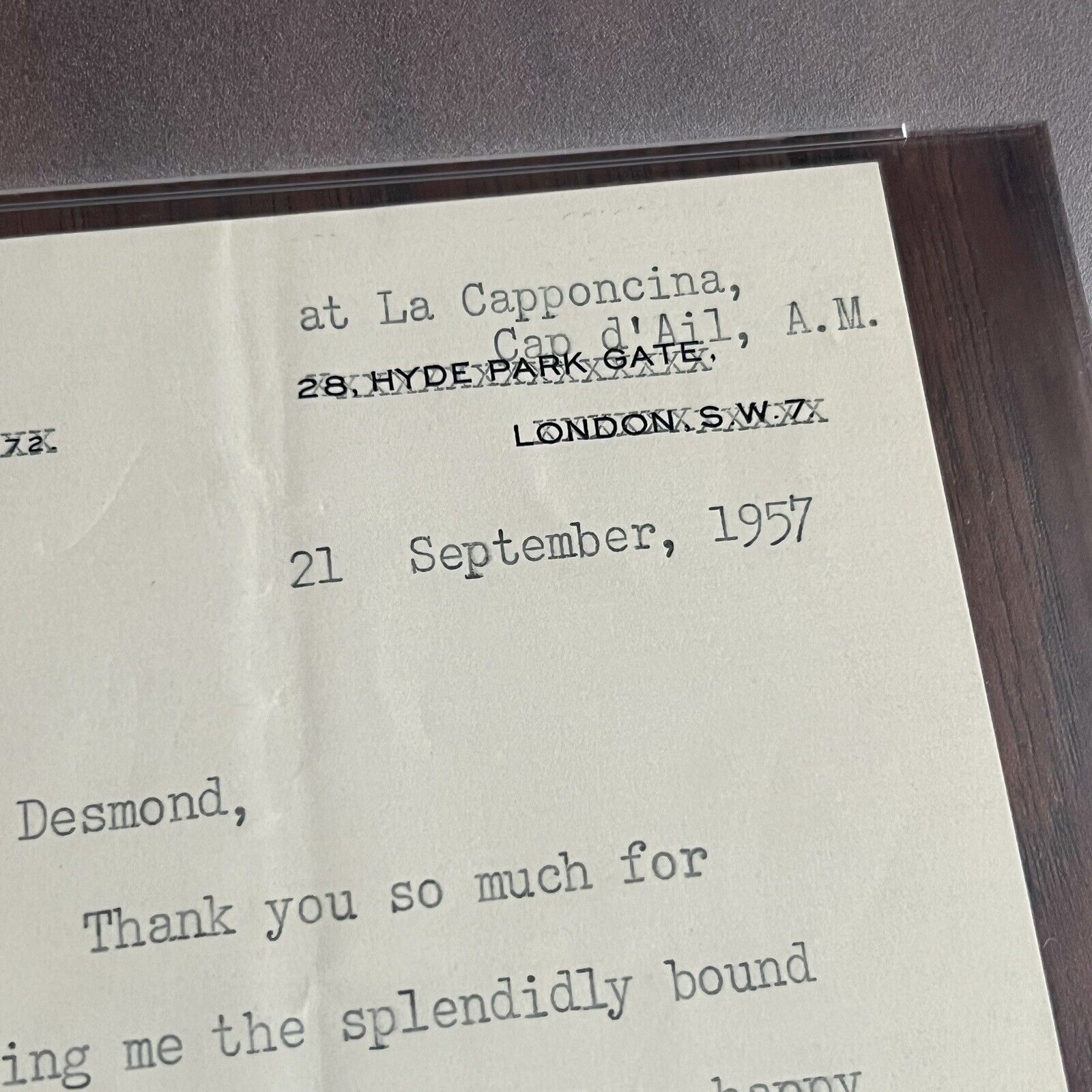 WINSTON S CHURCHILL * PSA Slab * Autograph Letter Re: His Book on Britain Signed