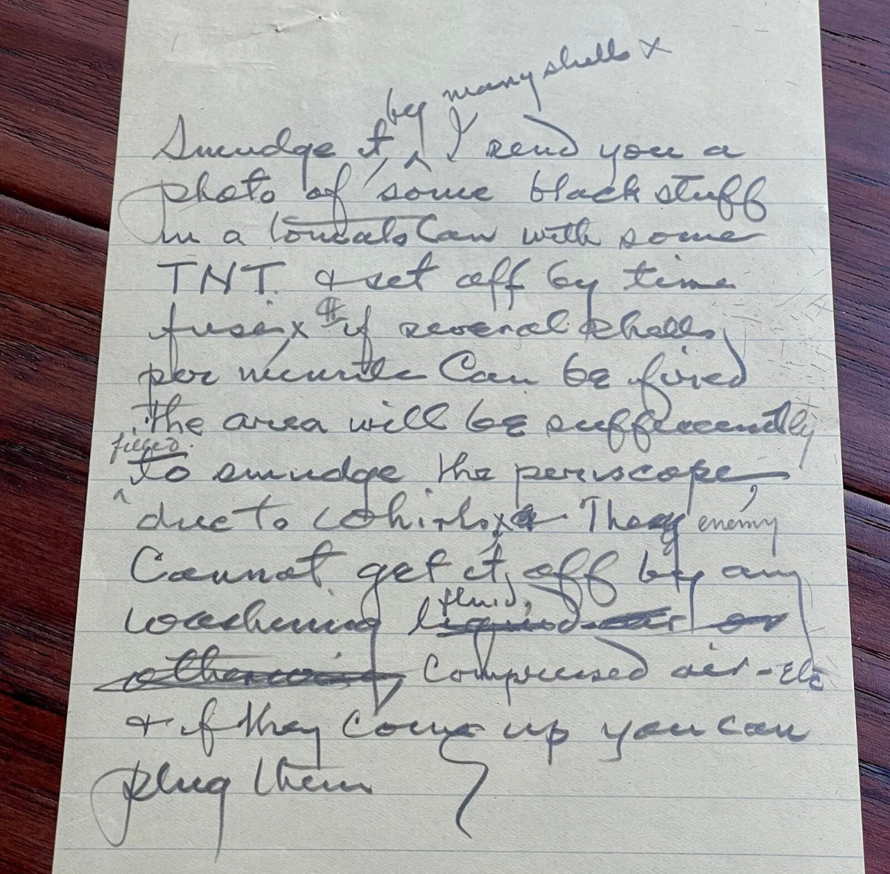 THOMAS EDISON * JSA * AUTOGRAPH Secret SUBMARINE EXPERIMENT Note SIGNED * WWI
