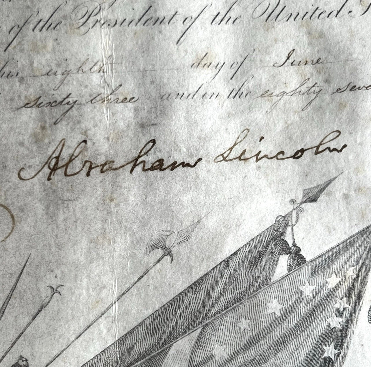 ABRAHAM LINCOLN * PSA * Signed Appointment for GETTYSBURG HERO Autograph 1863