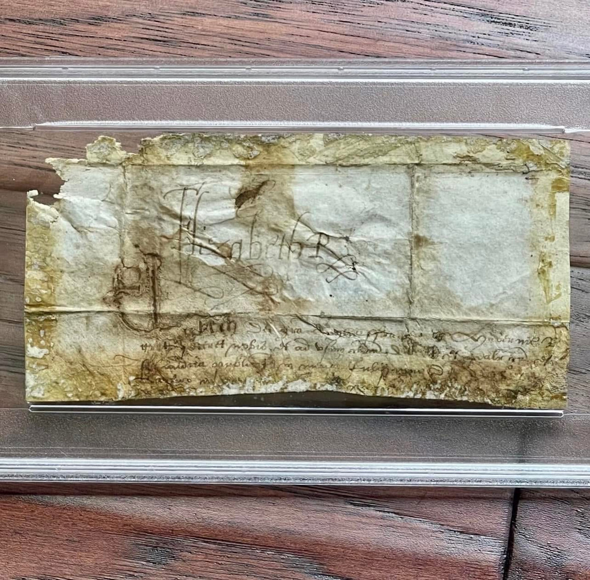 Queen Elizabeth I * PSA * Cut Signature Circa 1588 Autograph