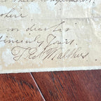 THOMAS ROBERT MALTHUS * BECKETT * HANDWRITTEN AUTOGRAPH LETTER SIGNED ECONOMIST