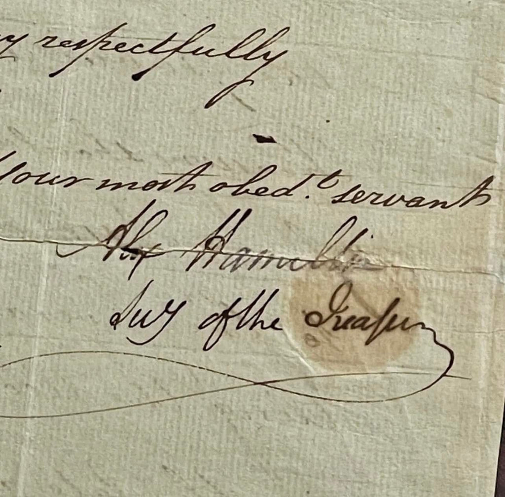 ALEXANDER HAMILTON * PSA * Letter Signed Settling Revolutionary War Veterans Pensions