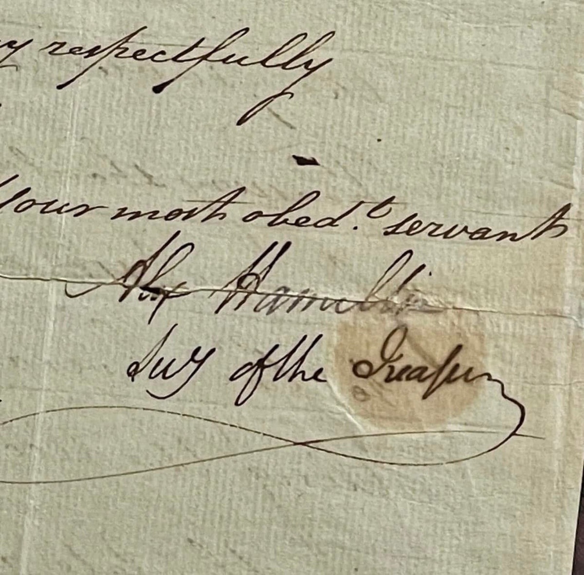 ALEXANDER HAMILTON * PSA * Letter Signed Settling Revolutionary War Veterans Pensions
