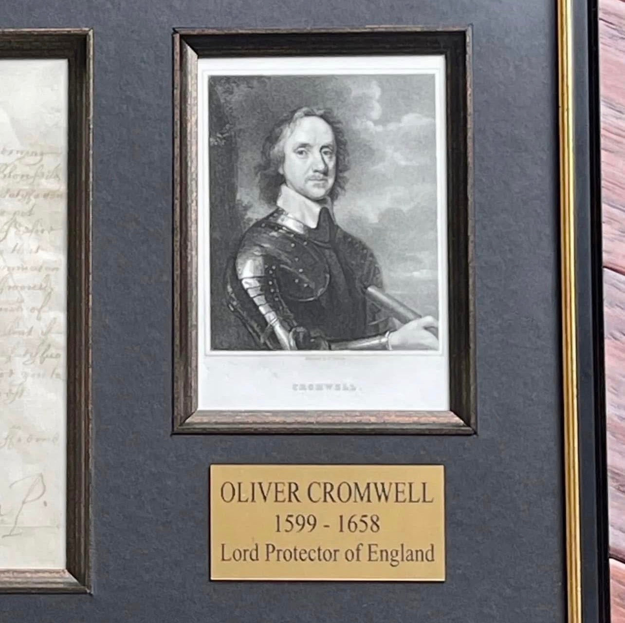 OLIVER CROMWELL * PSA * 1654 LETTER SIGNED AS LORD PROTECTOR AUTOGRAPH