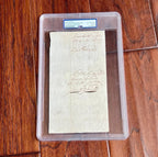 GEORGE WASHINGTON * PSA * Bold Full Signature Dated One Month After Signing the Constitution