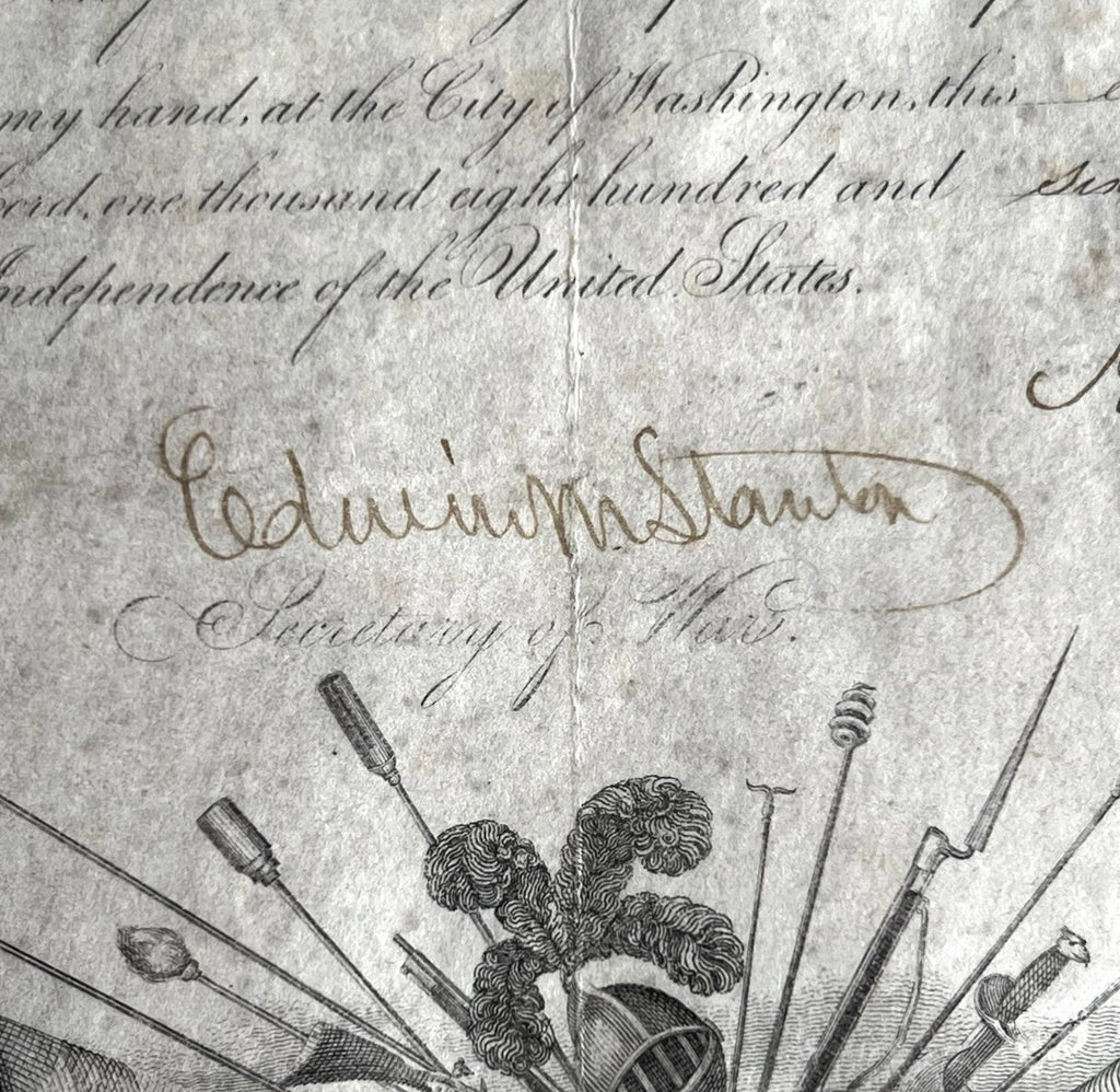 ABRAHAM LINCOLN * PSA * Signed Appointment for GETTYSBURG HERO Autograph 1863