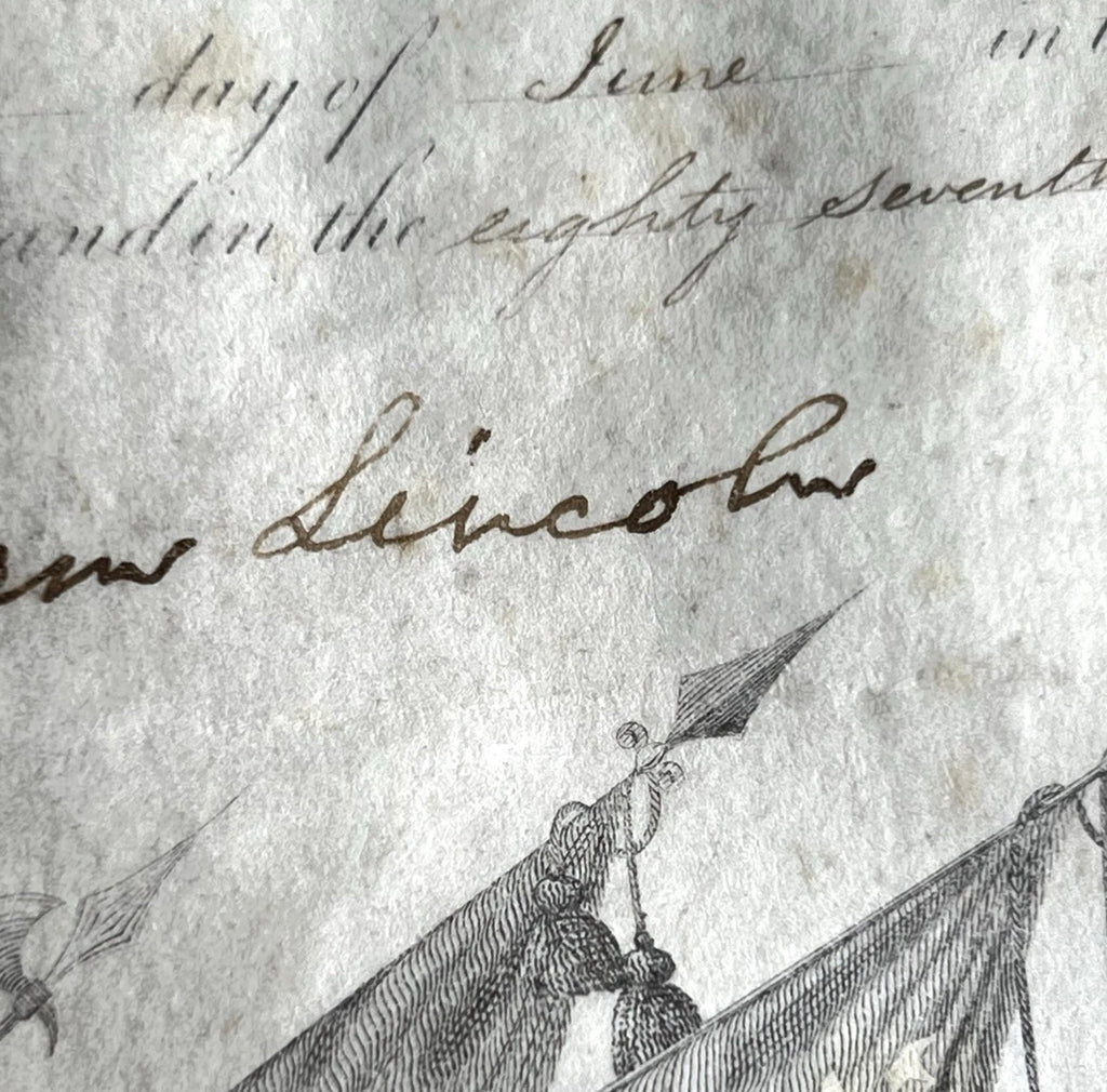 ABRAHAM LINCOLN * PSA * Signed Appointment for GETTYSBURG HERO Autograph 1863