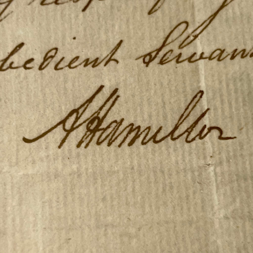 ALEXANDER HAMILTON * PSA 10 * Autograph Letter As Sec Of Treasury from 1790