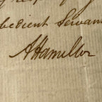 ALEXANDER HAMILTON * PSA 10 * Autograph Letter As Sec Of Treasury from 1790