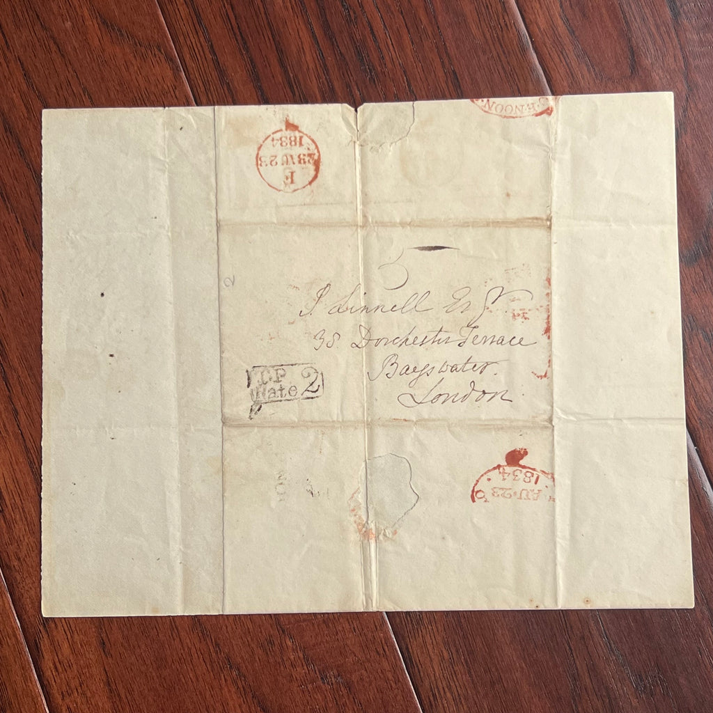 THOMAS ROBERT MALTHUS * BECKETT * HANDWRITTEN AUTOGRAPH LETTER SIGNED ECONOMIST