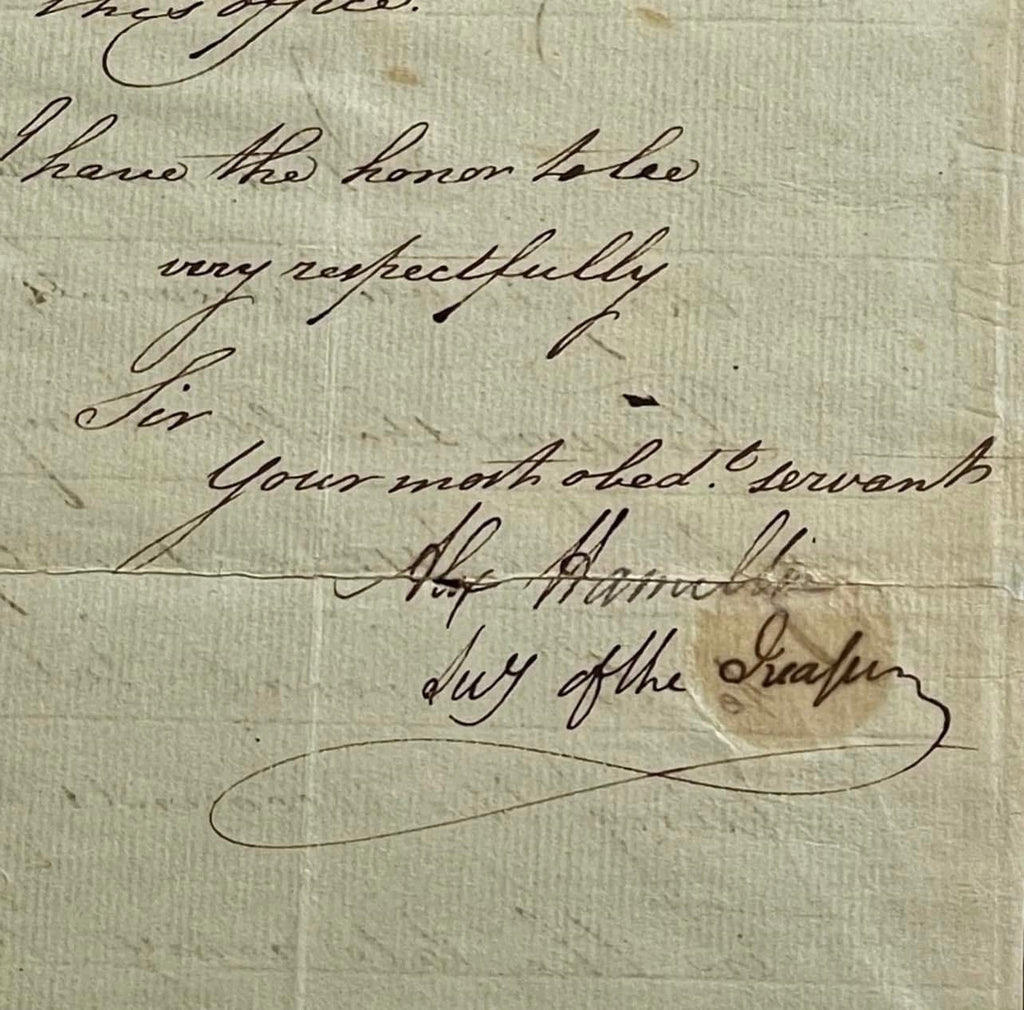 ALEXANDER HAMILTON * PSA * Letter Signed Settling Revolutionary War Veterans Pensions