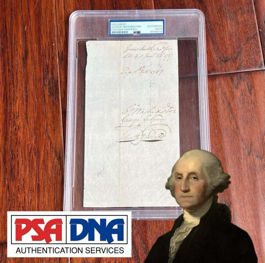 GEORGE WASHINGTON * PSA * Bold Full Signature Dated One Month After Signing the Constitution