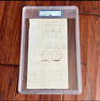 GEORGE WASHINGTON * PSA * Bold Full Signature Dated One Month After Signing the Constitution