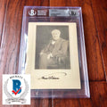 THOMAS EDISON * BAS BECKETT Graded 9 * Signed Portrait Photo Autograph