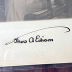 THOMAS EDISON * BAS BECKETT Graded 9 * Signed Portrait Photo Autograph