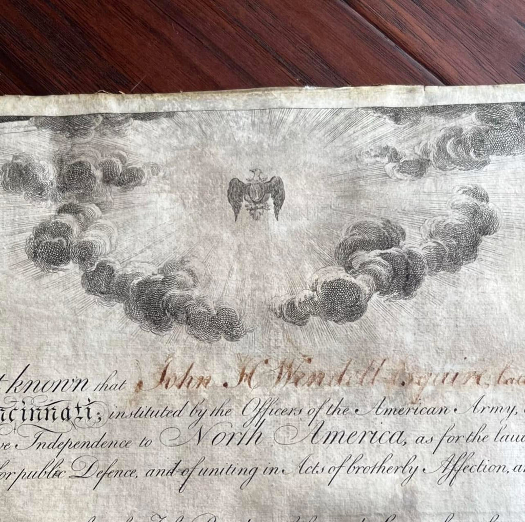 GEORGE WASHINGTON & HENRY KNOX * PSA * Beautiful Signed Society of Cincinnati Document Autograph