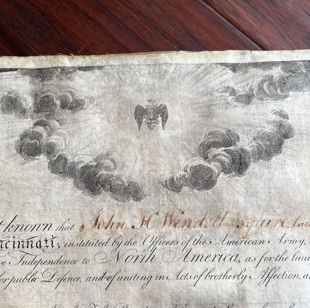GEORGE WASHINGTON & HENRY KNOX * PSA * Beautiful Signed Society of Cincinnati Document Autograph