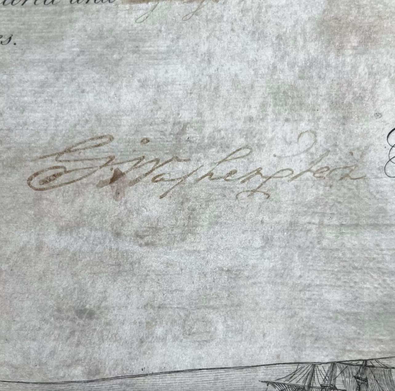 GEORGE WASHINGTON & HENRY KNOX * PSA * Beautiful Signed Society of Cincinnati Document Autograph