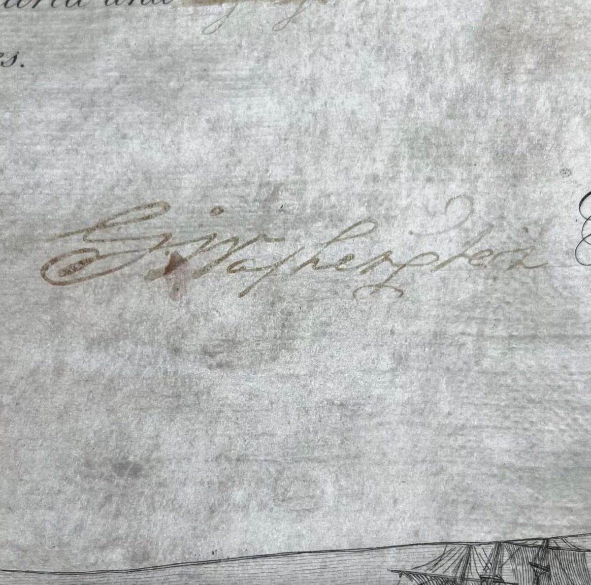 GEORGE WASHINGTON & HENRY KNOX * PSA * Beautiful Signed Society of Cincinnati Document Autograph