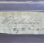 George Washington * PSA/DNA * Striking Cut Signature As President Autograph