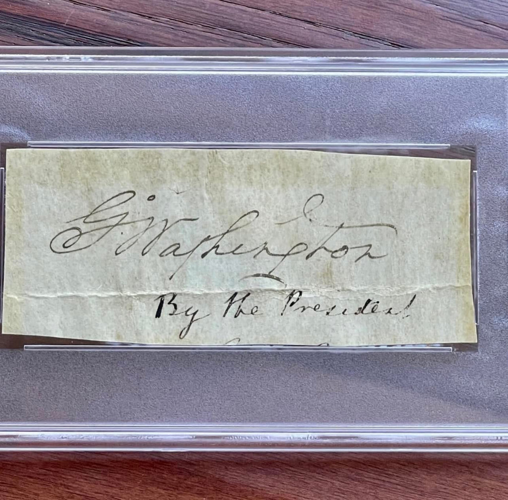 George Washington * PSA/DNA * Striking Cut Signature As President Autograph