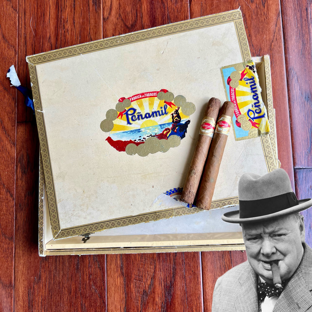 Winston Churchill’s Personally Owned Peñamil Cigars & Cigar Box — From the Family of His Caregivers, Johanna & Ivan Sheppard