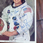 NEIL ARMSTRONG * JSA * Autograph White Space Suit Photo Signed * Apollo 11